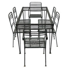 Used Table and Chairs by Salterini American Circa 1950