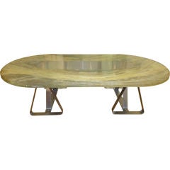 Dining/Conference Table Signed Charbin French CIrca 1970