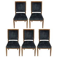 Set of Five DIning Chairs by Maurice Pre's French Circa 1950