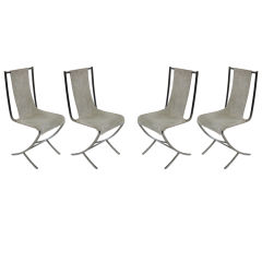 Set of Four Chairs by Pierre Cardin for Jansen French 1970's