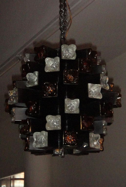 Ceiling Fixture Marked Mexico Circa 1960