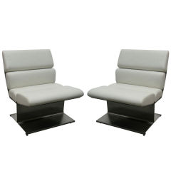 Pair of Lounge Chairs French Circa 1970