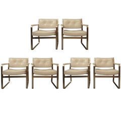 Set od Six Dining Chairs Signed Made in Sweden by J.O. Carlsson Circa 1960