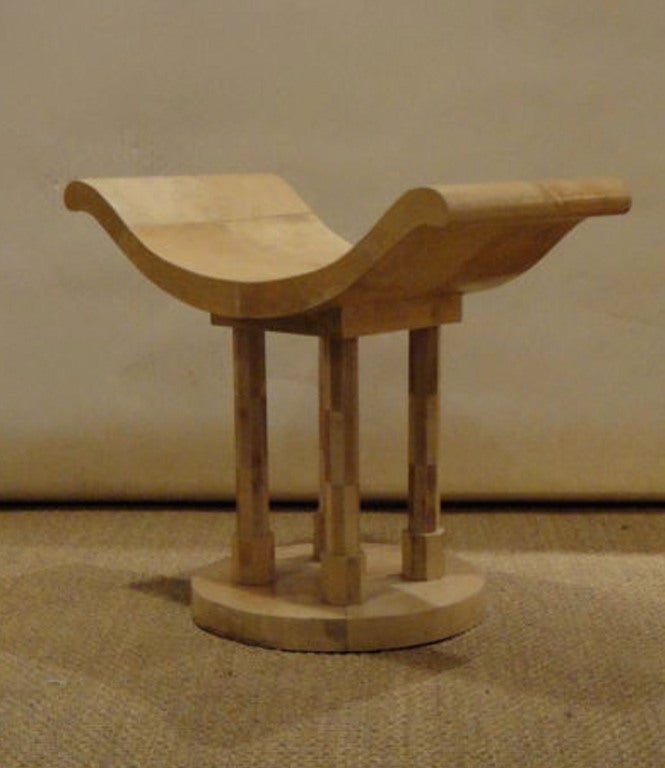 Stool by JULES LELEU 1925 France Documented 1000 Chairs p1852