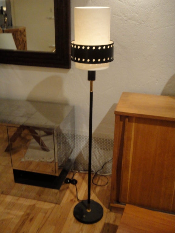 Mid-20th Century Floor Lamp by Jaques Adnet French 1930's