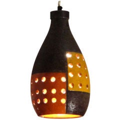 Ceiling Light in Ceramic circa 1960 American