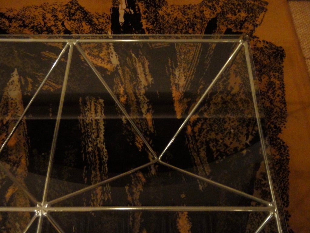 Metal Coffee Table Designed by Paolo Piva circa 1970 Italy