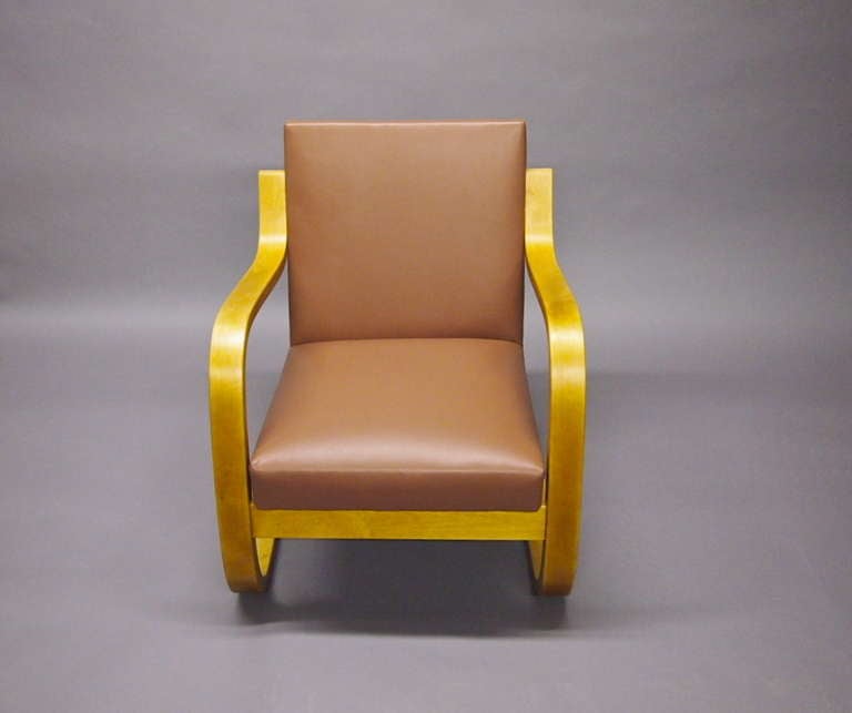 Finnish Pair of Lounge chairs Alvar Aalto for artek 34/402 circa 1965 Finland