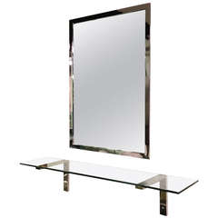 Console with Mirror in the style of Pace Collection Circa 1975 USA