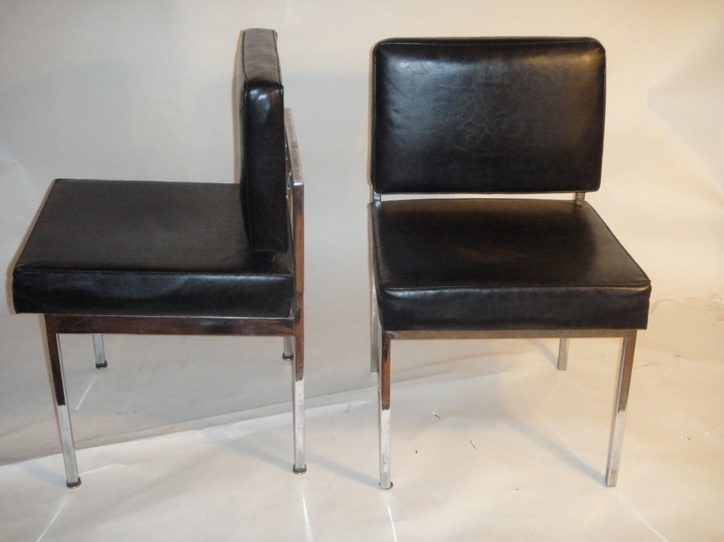 Pair of Chairs Signed 