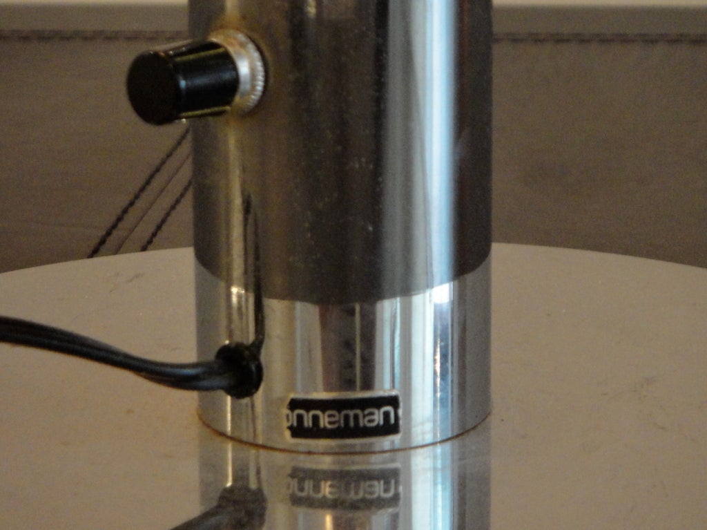 Tischlampe von Robert Sonneman, um 1970, amerikanisch im Zustand „Hervorragend“ im Angebot in Jersey City, NJ