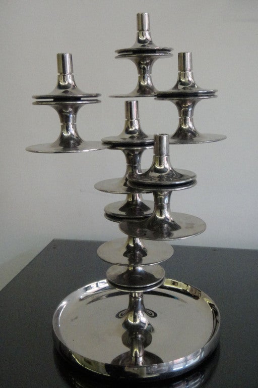Candle sticks that interlock to form various shapes