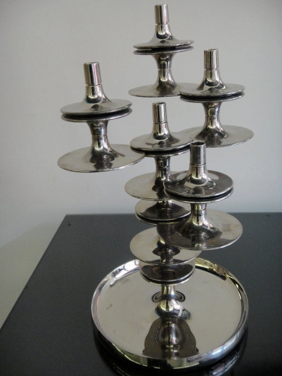 10 Pieces of Candlesticks by Nagel circa 1960 Germany In Excellent Condition In Jersey City, NJ