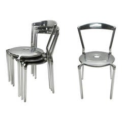 Used Set of Six Dining Chairs designed in 1996 fabricated 1998 by Allermuir UK