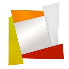 Mirror Signed by "Ettore Sottsass Produced by Glas Italia" Italy 2007