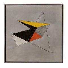 Geometric Wall Art Signed Jenkings 1972 American