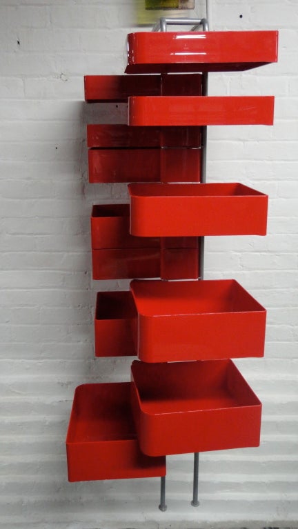 Metal Cabinet by Joe Colombo Circa 1980 Italy