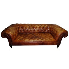 Chesterfield Sofa "Excellent Leather" circa 1980 England