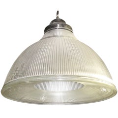 Vintage Single Holophane Ceiling Fixture circa 1930 American
