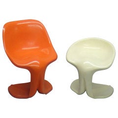 Pair of Chairs Designed 1962 by Jean Dudon France