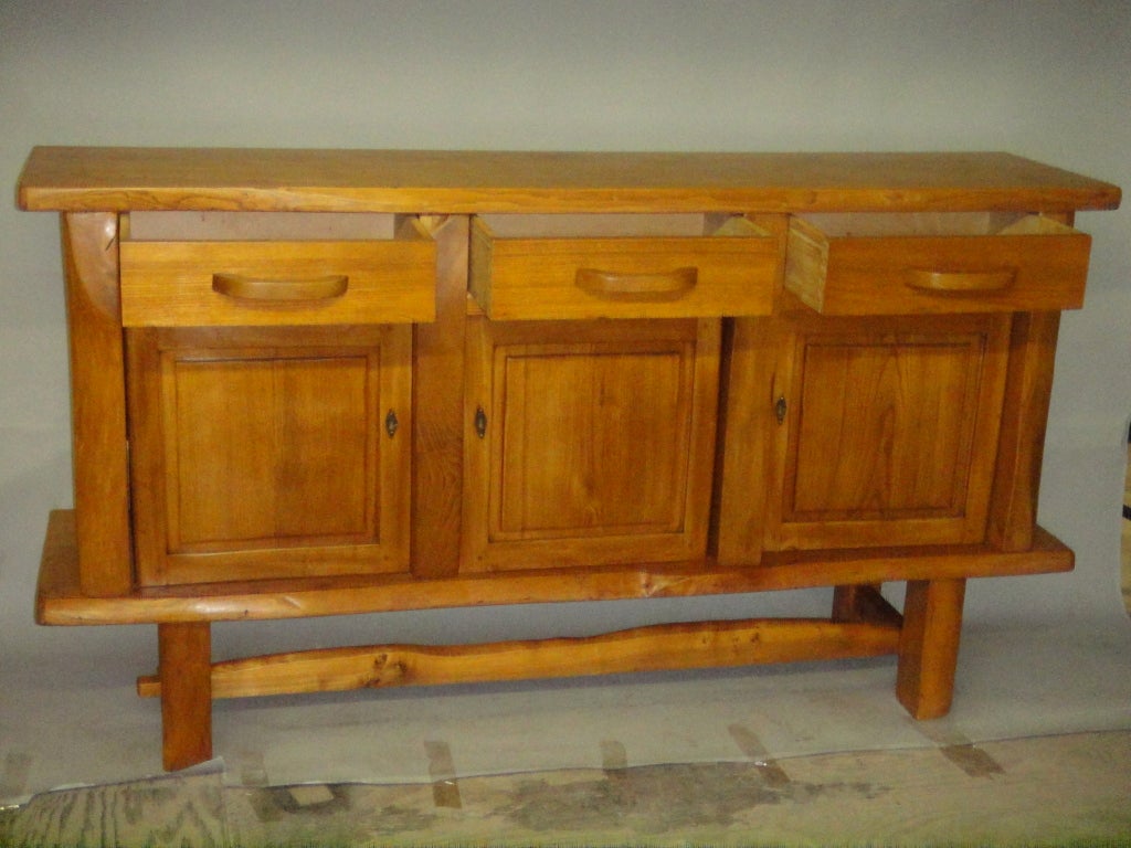 Cabinet after Pierre Chapo circa 1950 France In Excellent Condition For Sale In Jersey City, NJ