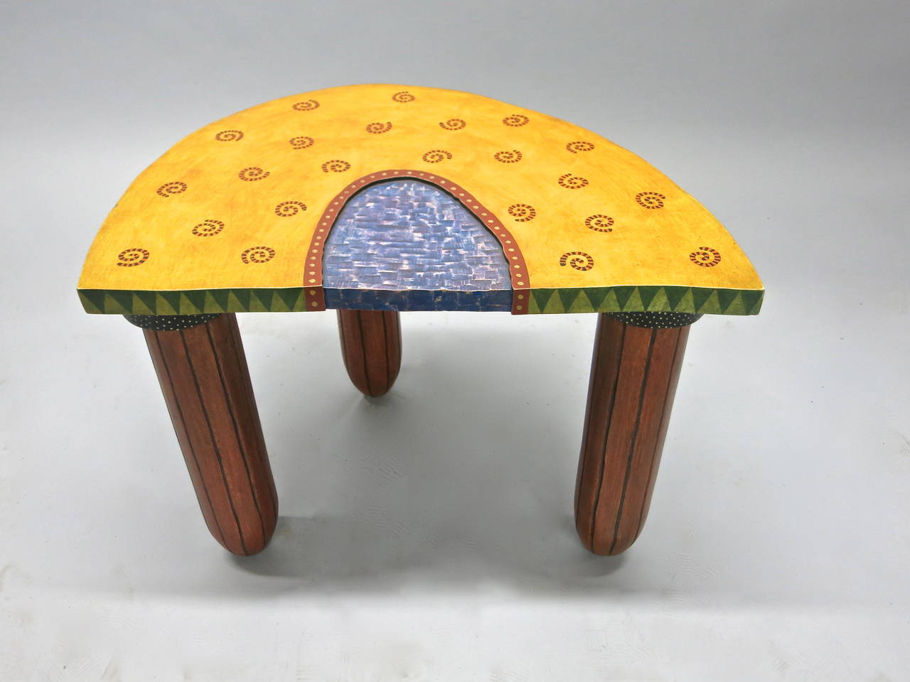 American Pair of Tables Both Signed by Fabiane Garcia, 1992 For Sale
