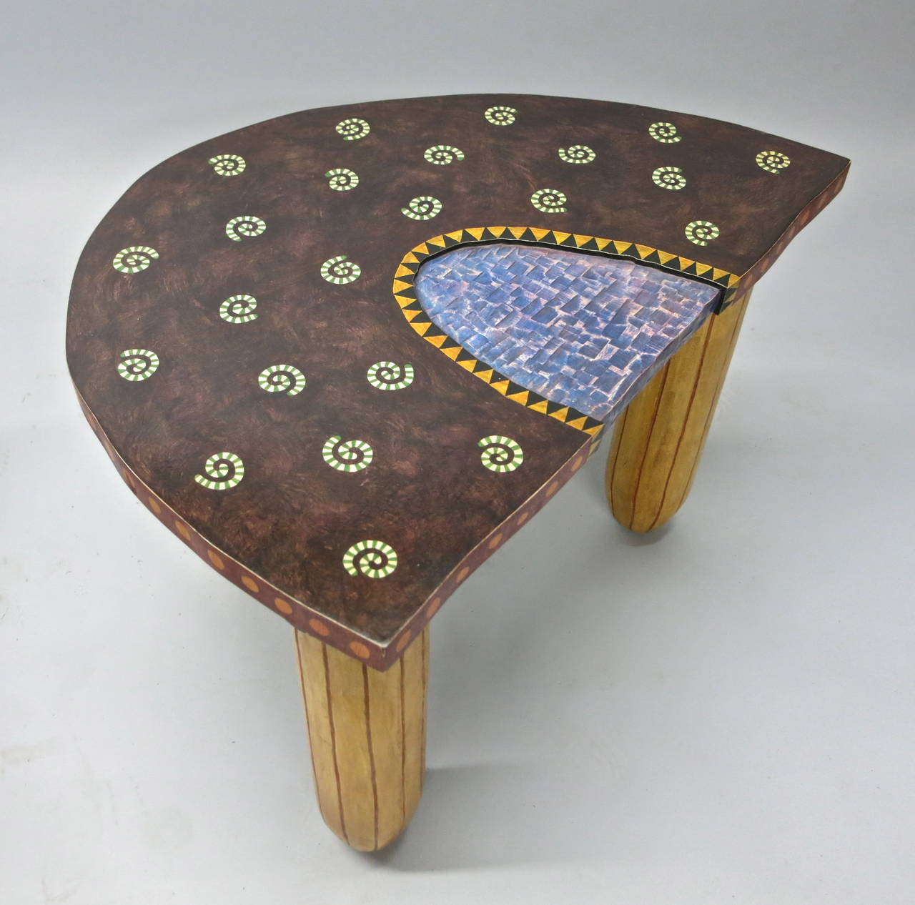 Pair of Tables Both Signed by Fabiane Garcia, 1992 For Sale 2
