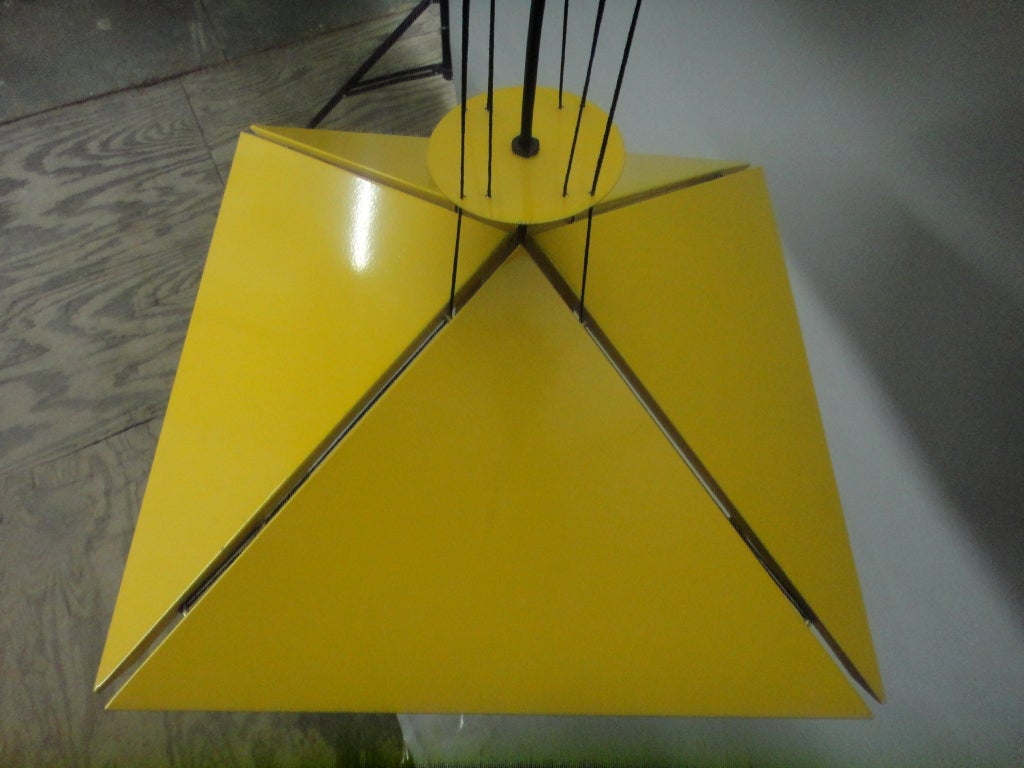Italian Pair of Ceiling Fixtures Adjustable Height by Bieffeplast 1975 Italy For Sale
