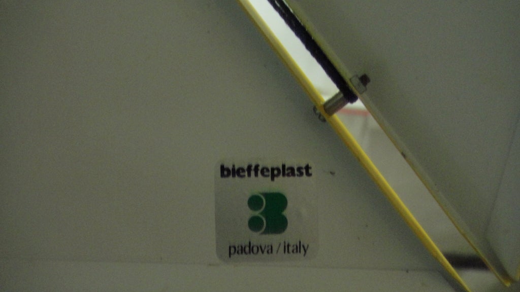 Pair of Ceiling Fixtures Adjustable Height by Bieffeplast 1975 Italy For Sale 1