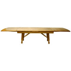 Hand Carved Dining Table by Guillerme et Chambron C. 1945 French