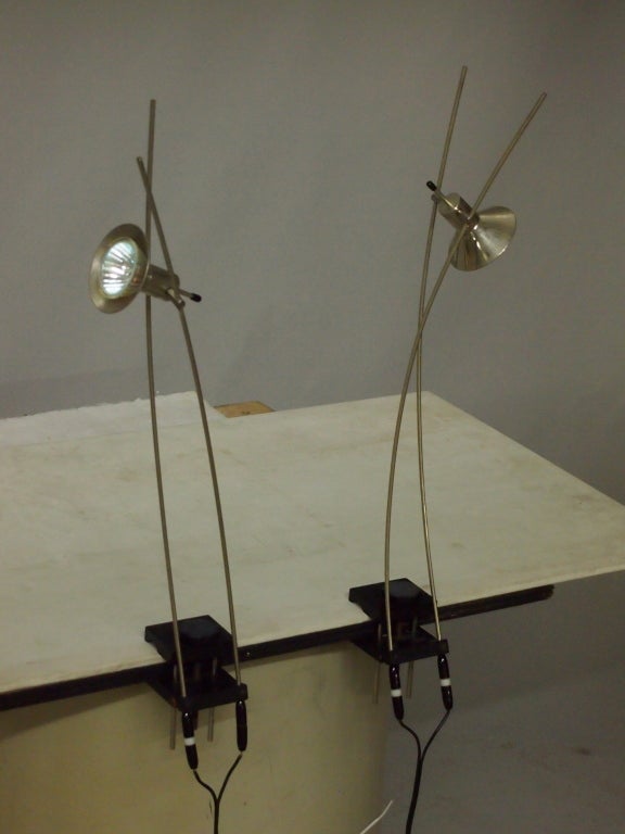 Pair of Clamp Lamps by Ingo Maurer Circa 1969 Germany In Excellent Condition In Jersey City, NJ