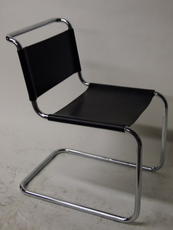 French 10 Chairs by Marcel Breuer for Thonet No.B33 designed 1927-1928