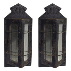 Wall Lights Arts and Crafts Outdoor circa 1910 American