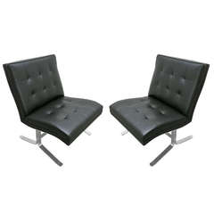 Vintage Pair of Chairs by Mobilier International, circa 1970, France