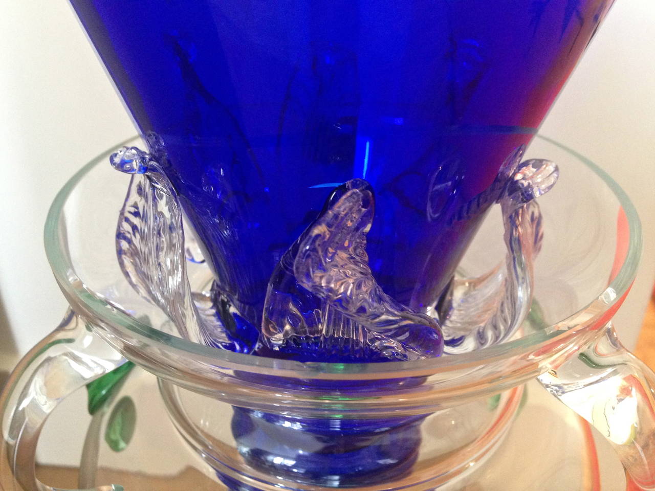 Late 20th Century Amelia Glass Vase by Boris Sipek for Driade Italy 1990s