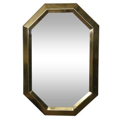 Octagonal Mirror Circa 1965 American