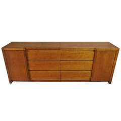 Two Chests in Cherry Wood Circa 1950 American