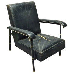 Chair in Original Condition by Jacques Adnet circa 1935 France