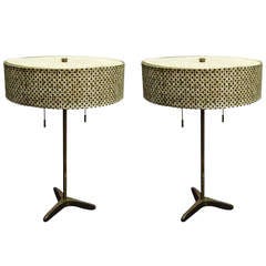 Pair Of Table Lamps after  Paul McCobb Circa 1950 American