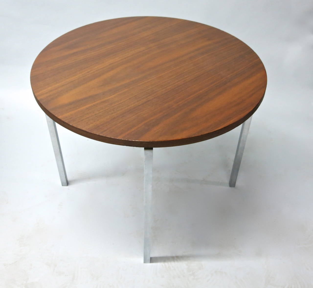 American Pair of Round Side Tables by Florence Knoll circa 1960
