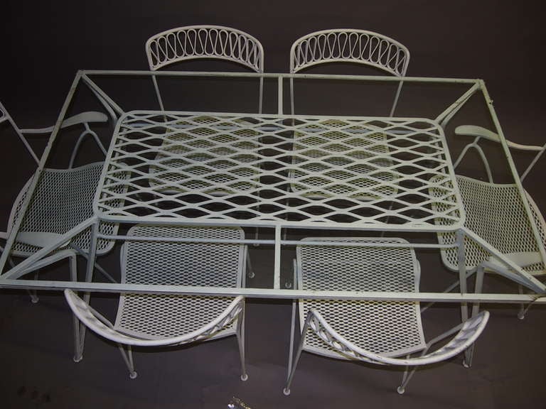 Outdoor Dining Set by Salterini, Made in USA, circa 1950 3