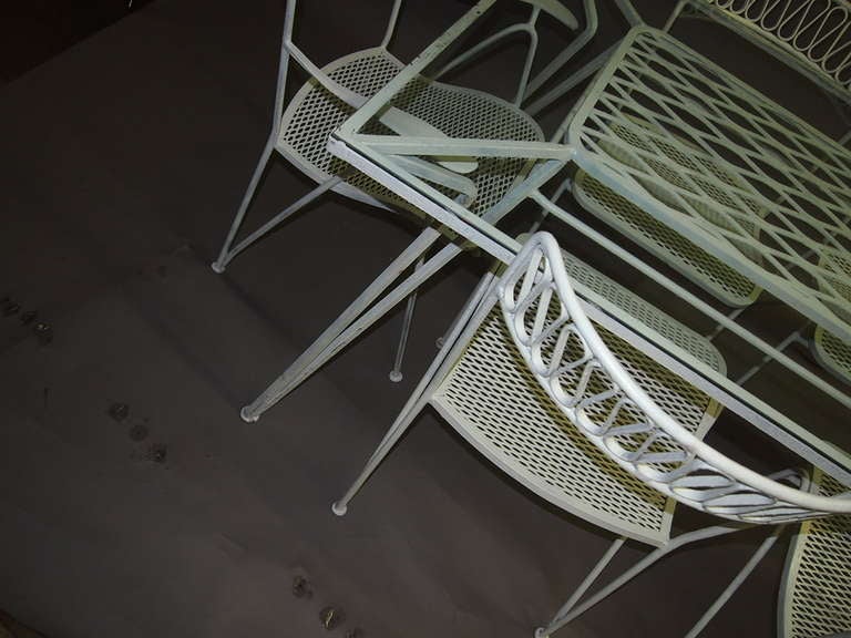 American Outdoor Dining Set by Salterini, Made in USA, circa 1950
