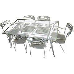 Outdoor Dining Set by Salterini, Made in USA, circa 1950