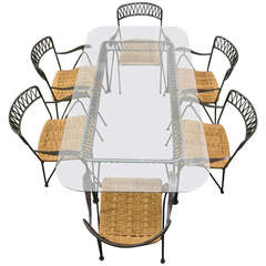 Indoor or Outdoor Dining Set by Tempestini for Salterini, 1955 USA