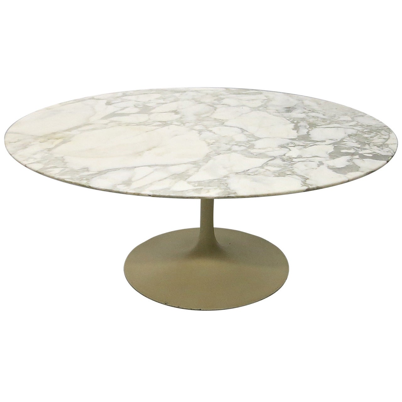 Round Marble Coffee Table Designed by Eero Saarinen for Knoll, USA, circa 1960