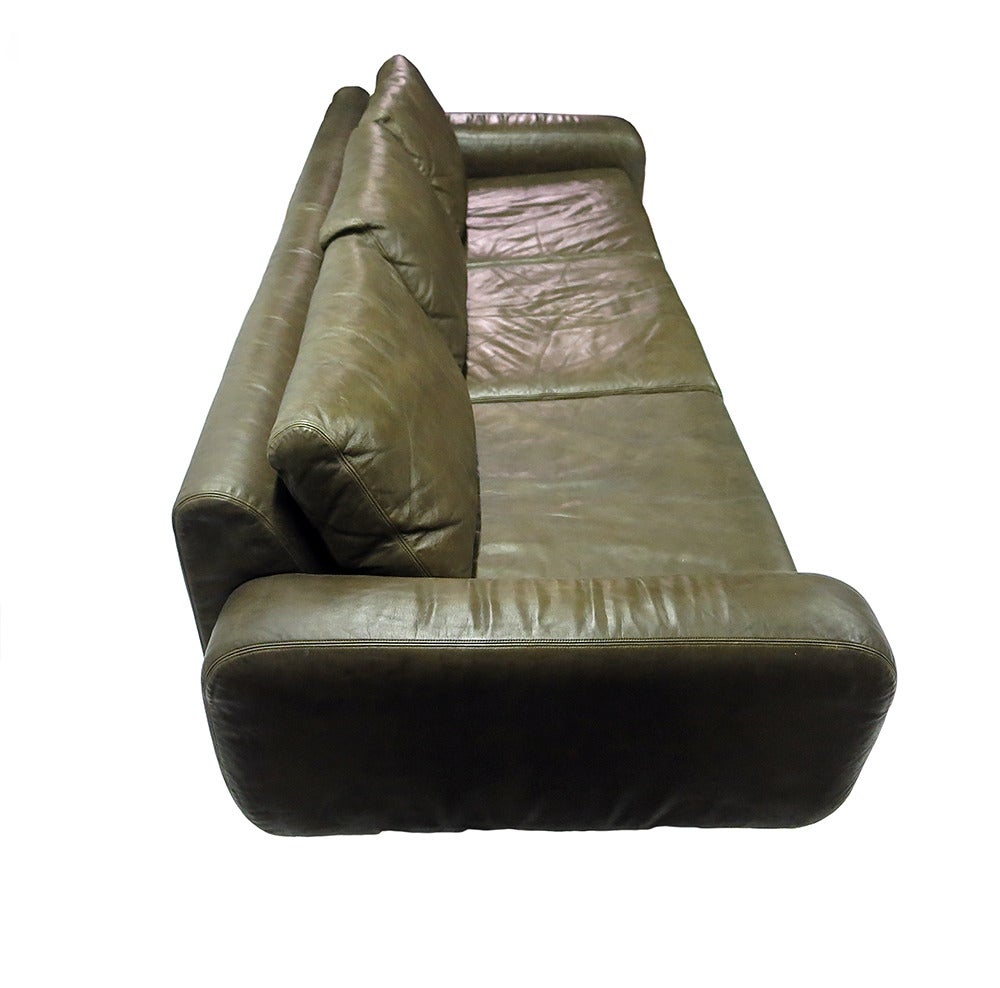 Sofa in Original Leather Circa 1960 1