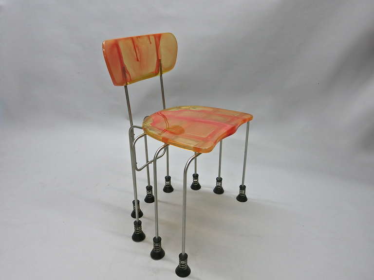 '543 Broadway Chair' by Gaetano Pesce for Bernini, Made in Italy, 1993 34/1000 In Excellent Condition In Jersey City, NJ
