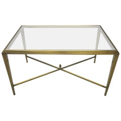 Used Coffee Table in Solid Brass, NYC circa 1985