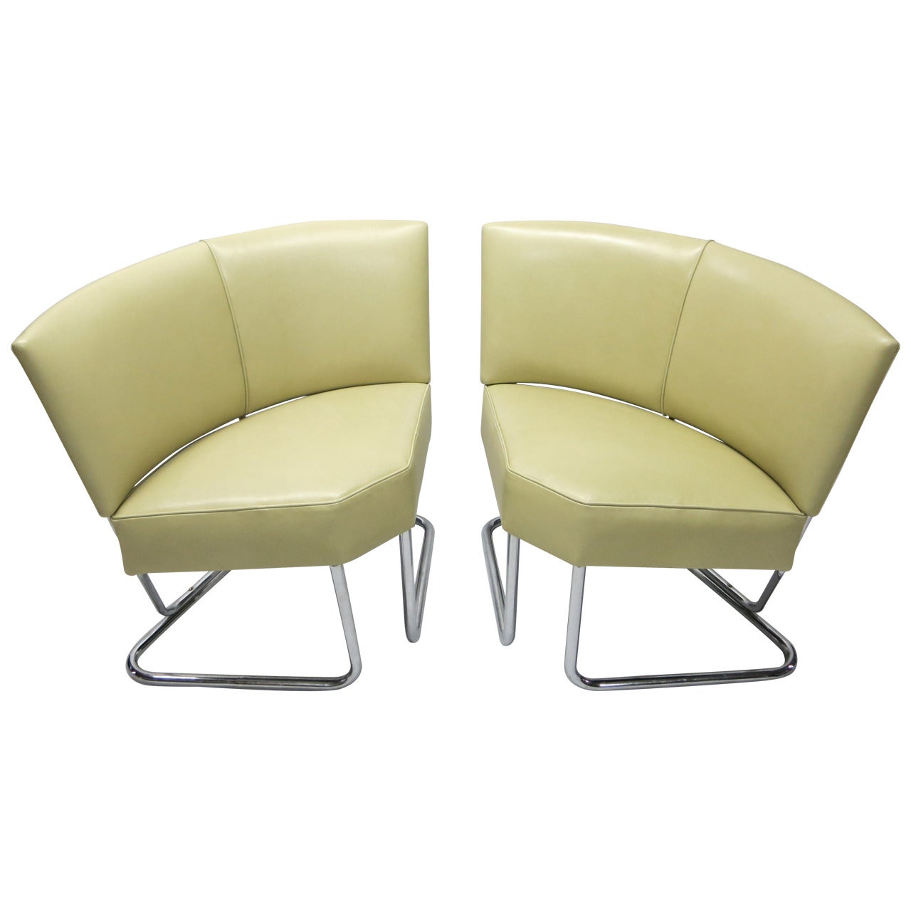 Pair or Arched Back Chairs by Thonet, USA Circa 1940