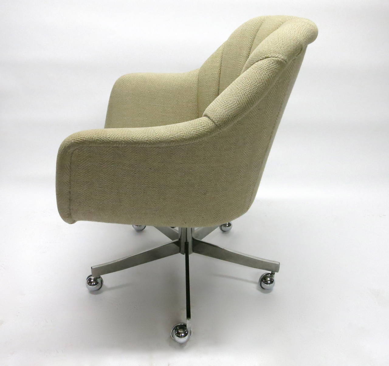 20th Century Single Swivel Desk Chair by Ward Bennett for Brickell, 1984 Made in USA